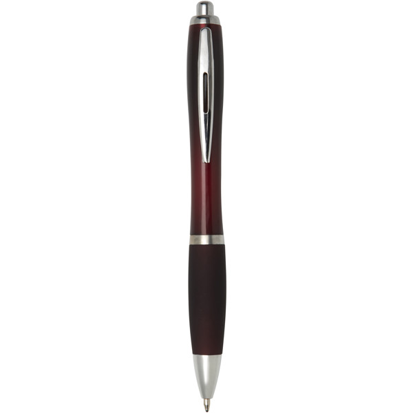 Nash ballpoint pen with coloured barrel and grip (black ink) - Merlot