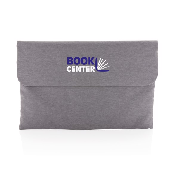 Magnetic closing 15.6" Laptop sleeve PVC free - Grey