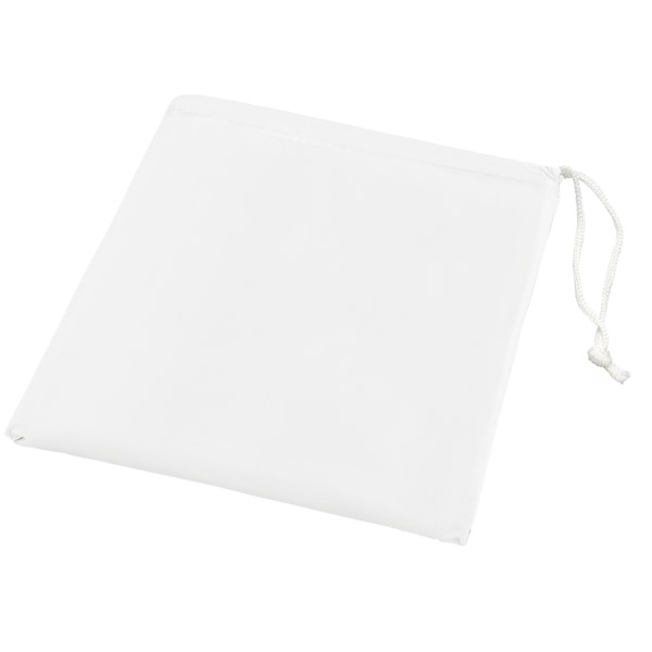 Paulus foldable poncho in pouch - White