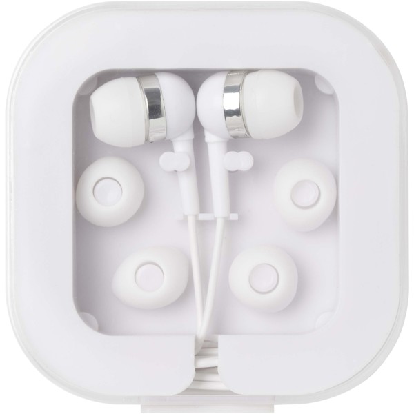Dofida wired Type-C earbuds with recycled plastic storage box - White