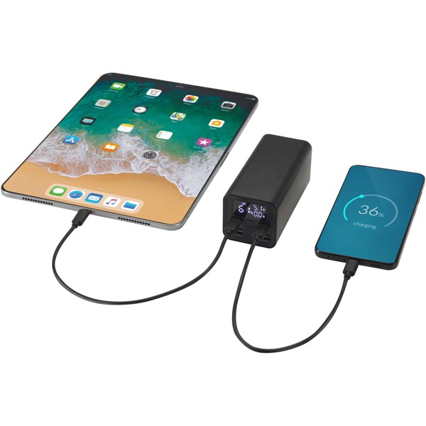 Acamar 20.000 mAh 70W recycled aluminium laptop power bank