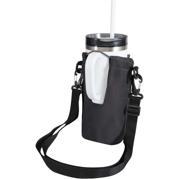 Trip Aware™ recycled travel bottle bag 2L - Black