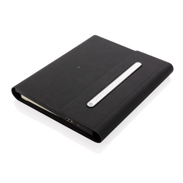 5.000 mAh power notebook A5 with wireless charging