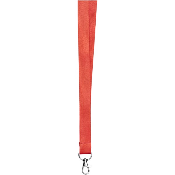 Lanyard de bambú con clip de seguridad "Julian" - Rojo