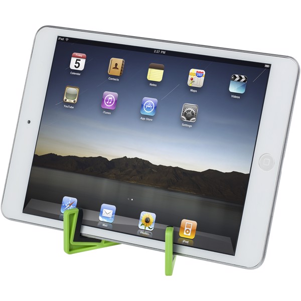 Slim device stand for tablets and smartphones