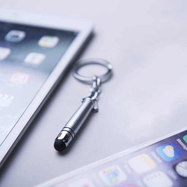 Stylus Touch Pen Keyring Indur - Silver