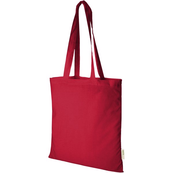 Orissa 140 g/m² organic cotton tote bag 7L - Red