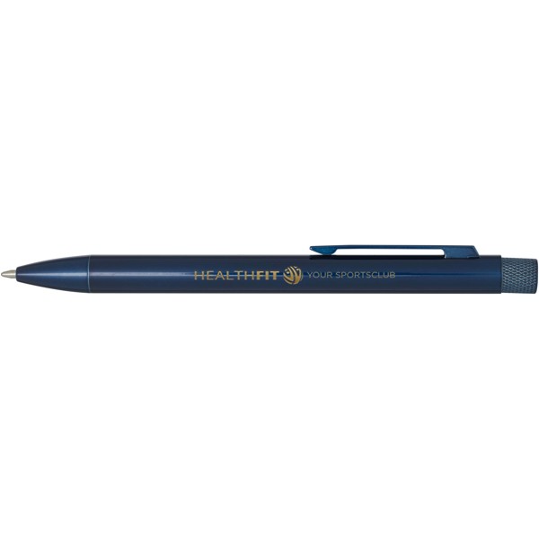 Beatriz recycled brass ballpoint pen (black ink) - Blue