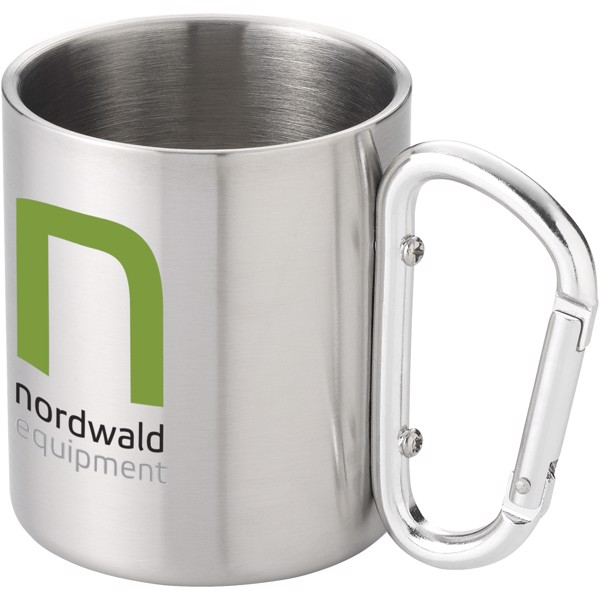 Alps 200 ml insulated mug with carabiner - Silver
