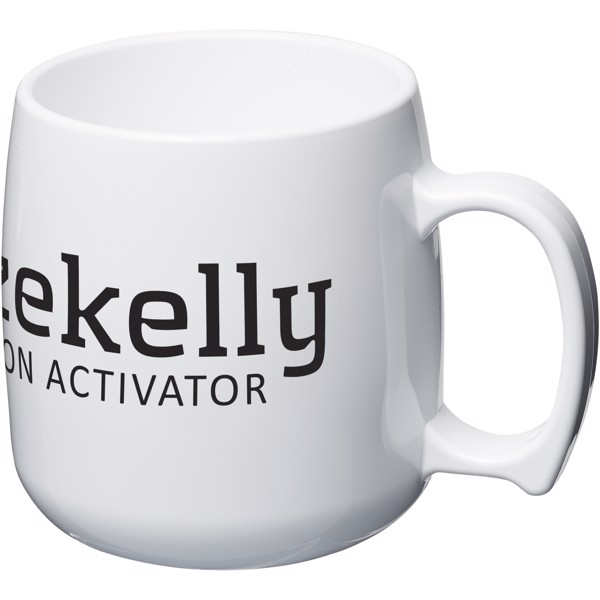 Classic 300 ml plastic mug - White