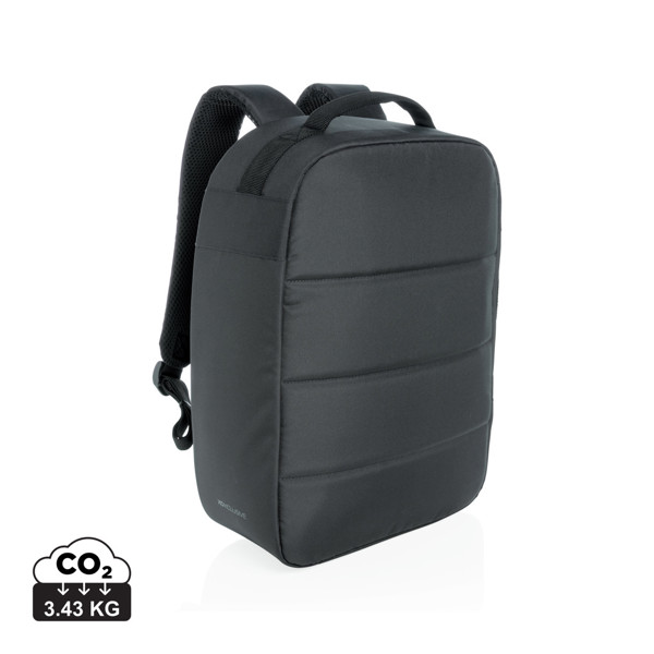 Impact AWARE™ RPET Anti-Diebstahl 15,6" Laptop-Rucksack - Schwarz