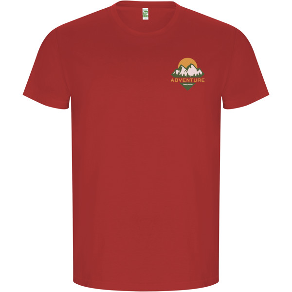 Golden short sleeve men's t-shirt - Red / roly-3XL