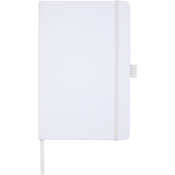 Honua A5 recycled paper notebook with recycled PET cover - White