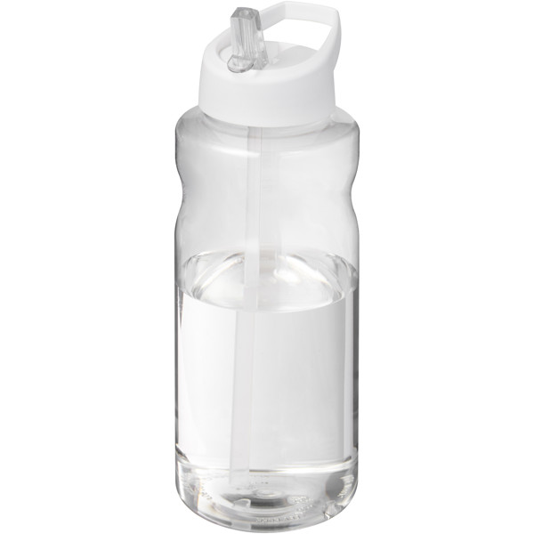H2O Active® Big Base 1 litre spout lid sport bottle - White