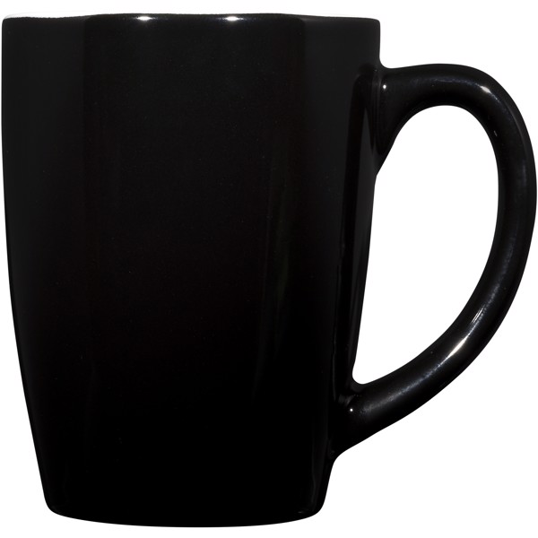 Taza de cerámica de 350 ml "Mendi" - Negro intenso