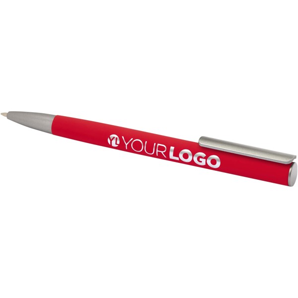 Ziguur recycled aluminium ballpoint pen (black ink) - Red