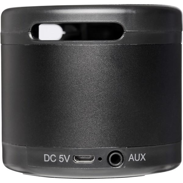 Altavoz Bluetooth® metálico con base de carga inalámbrica "Jones"