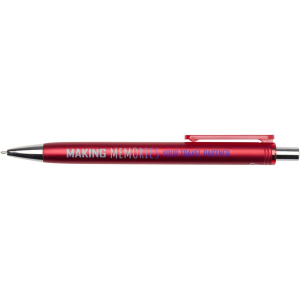Feld RCS recycled ballpoint pen with metallic finish (black ink) - Red