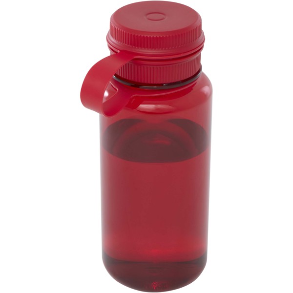 Ryder 900 ml RCS certified RPET sport bottle with multi-function lid - Red