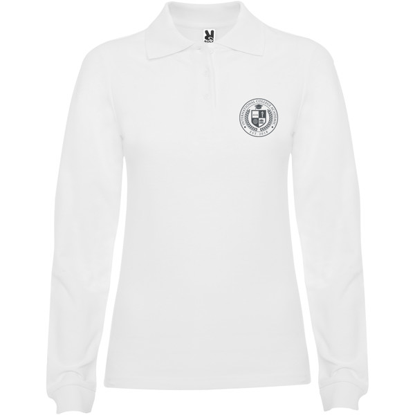 Estrella long sleeve women's polo - White / S