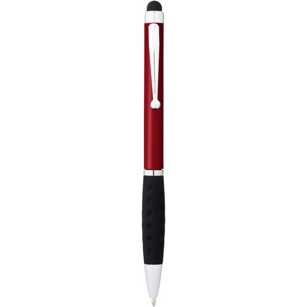 Bolígrafo stylus "Ziggy" - Rojo / Negro intenso