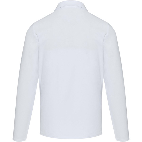 Apollo long sleeve unisex polo - White / 3XS
