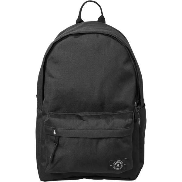 Vintage 13" RPET laptop backpack - Solid black
