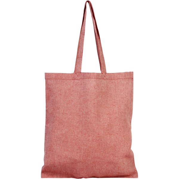 Bolsa Tote de algodón reciclado de 150 g/m² "Pheebs" - Rojo mezcla