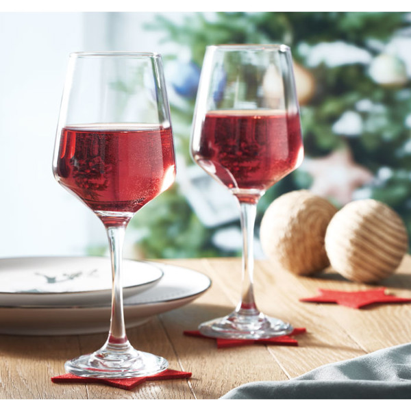Set of 2 wine glasses Cheers