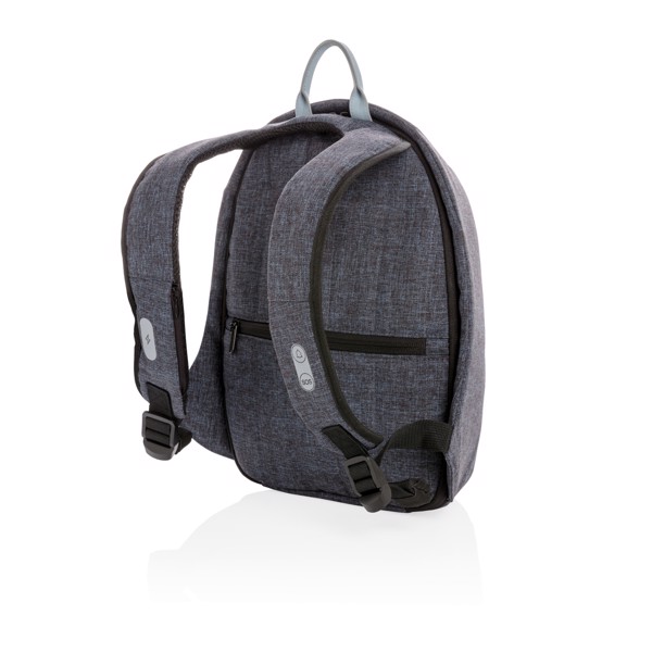 Elle Protective, Anti-theft backpack - Blue / Grey