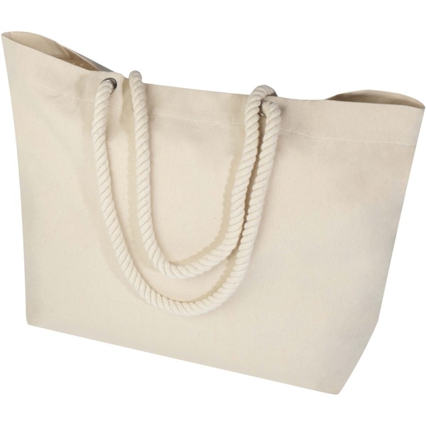 Florida 270 g/m² GRS recycled beach tote bag 18L - Natural / Natural