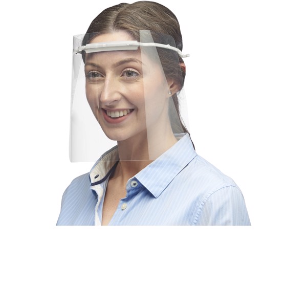 Protective face visor - Medium - White