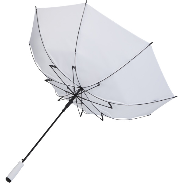 Niel 23\" auto open recycled PET umbrella - White