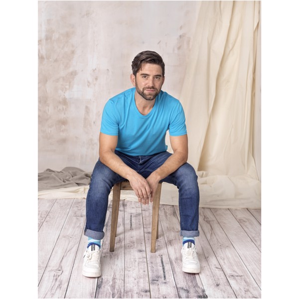 Azurite pánské tričko s krátkým rukávem z organického materiálu GOTS - Bílá / 3XL