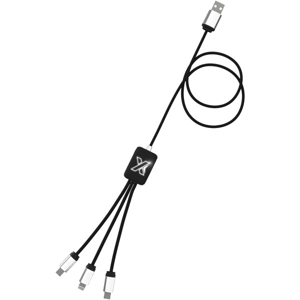 SCX.design C17 easy to use light-up cable - Black / White