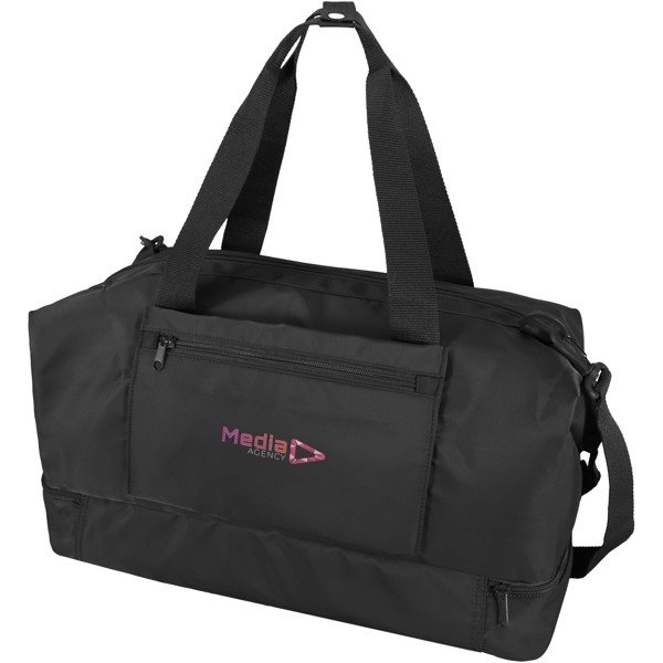 Trip Aware™ recycled travel duffel bag 42L - Black
