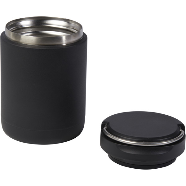 Doveron 500 ml recycled stainless steel insulated lunch pot - Black