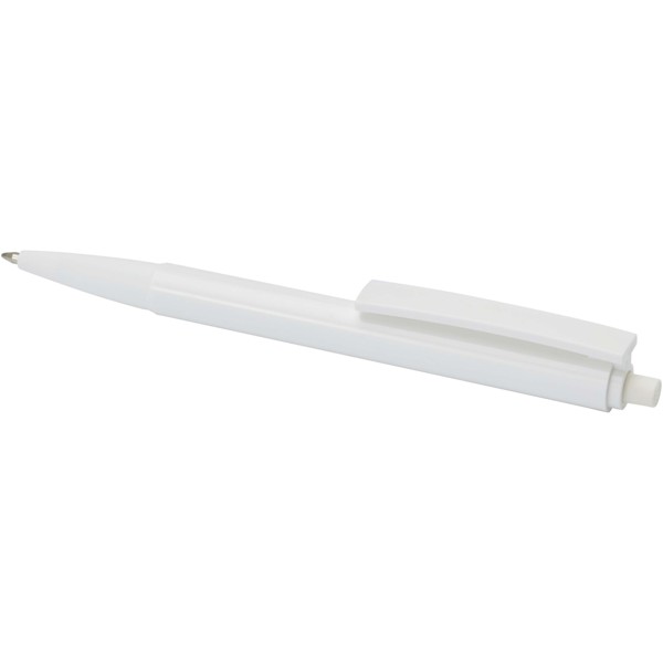Elsa recycled plastic ballpoint pen (black ink) - White