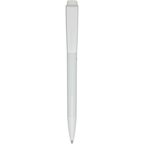 Martha recycled plastic ballpoint pen (black ink) - White
