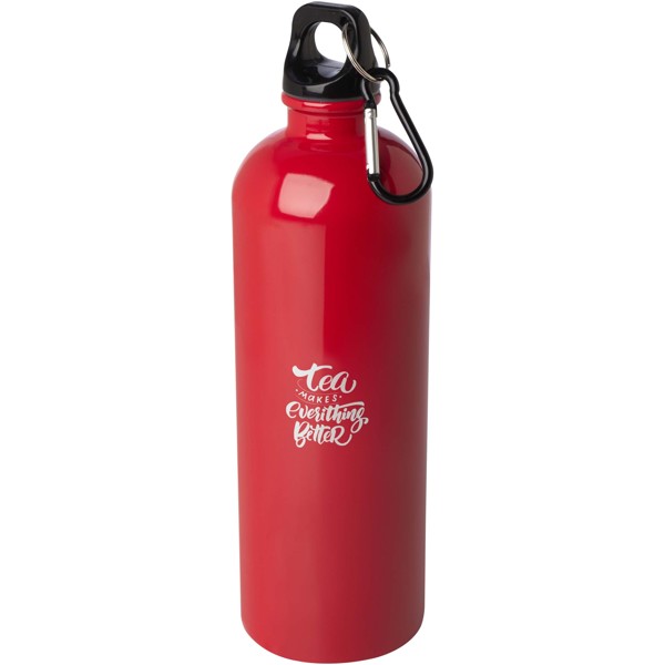 Oregon 750 ml RCS certified single wall stainless steel water bottle with carabiner - Red