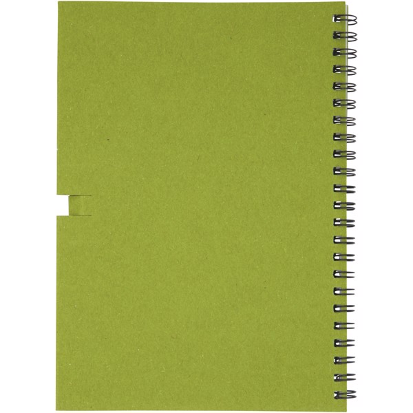 Luciano Eco wire notebook with pencil - medium - Green