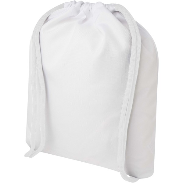Clif sublimation RPET drawstring bag - White / White