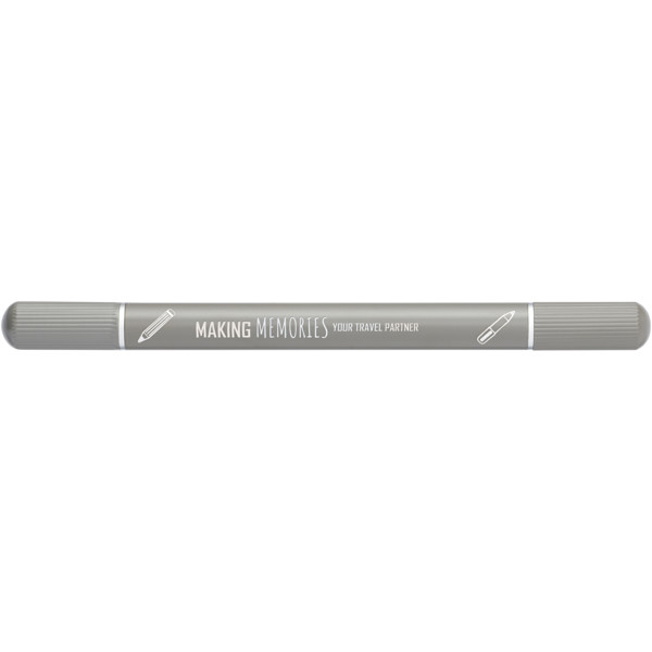 Skribo ballpoint pen and notebook set - Grey