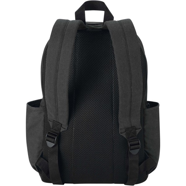 Recanvas 15.6” GRS recycled city backpack 16L - Black
