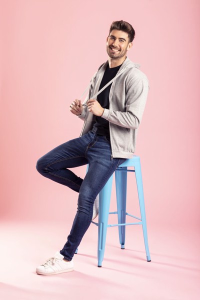 Adult Hooded + Zipper Sweatshirt "keya" SWZ280 - Yellow / M