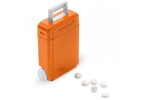 Mint dispenser suitcase - Orange