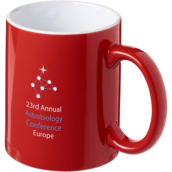 Java 330 ml ceramic mug - Red / White