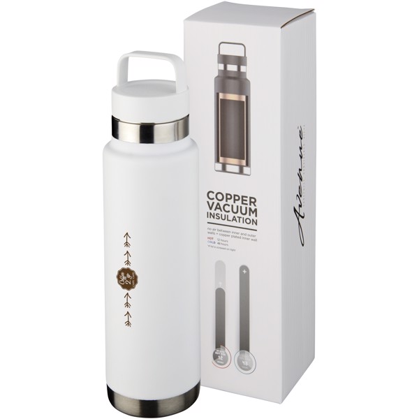 Colton 600 ml sportovní lahev s vakuovo-měděnou izolací - Bílá