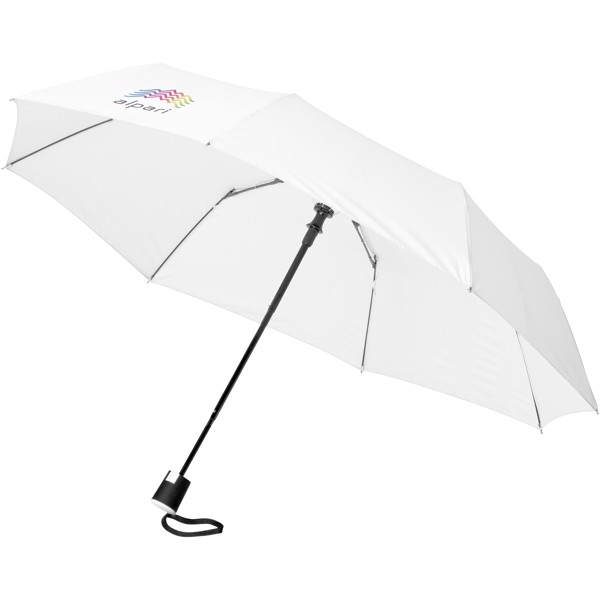 Wali 21\" foldable auto open umbrella - White