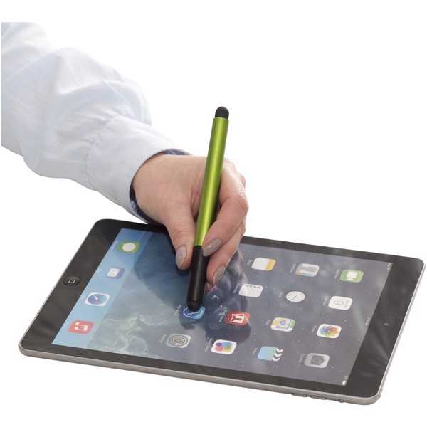 Gorey stylus ballpoint pen with device stand